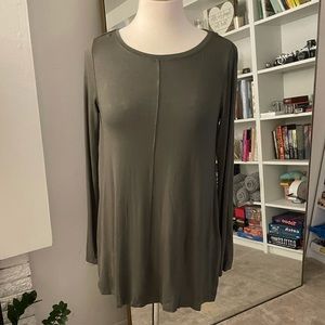 NWT Olive green long top